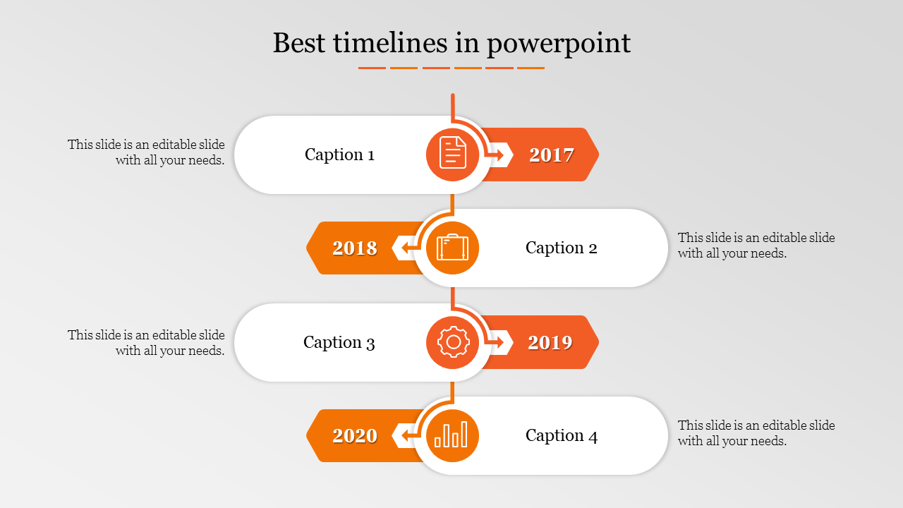 best timelines in powerpoint-4-Orange